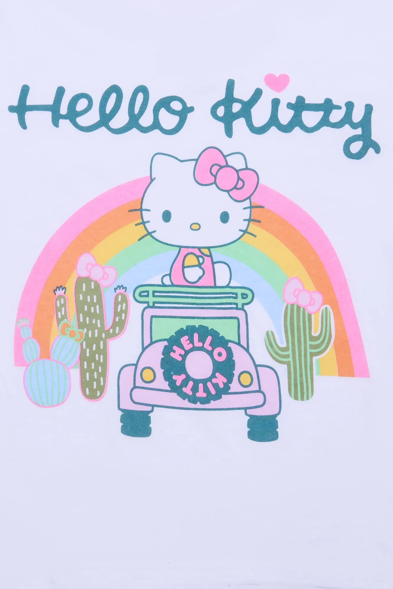 Hello Kitty Car Graphic Boxy Cropped Tee sold by Bluenotes product image thumbnail 2