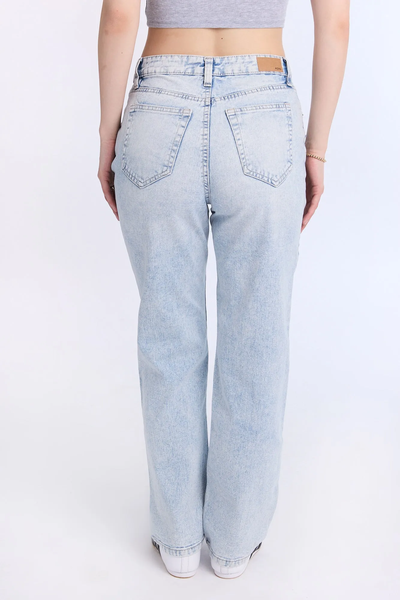 AERO Super High Rise Straight Jeans sold by Bluenotes product image thumbnail 2
