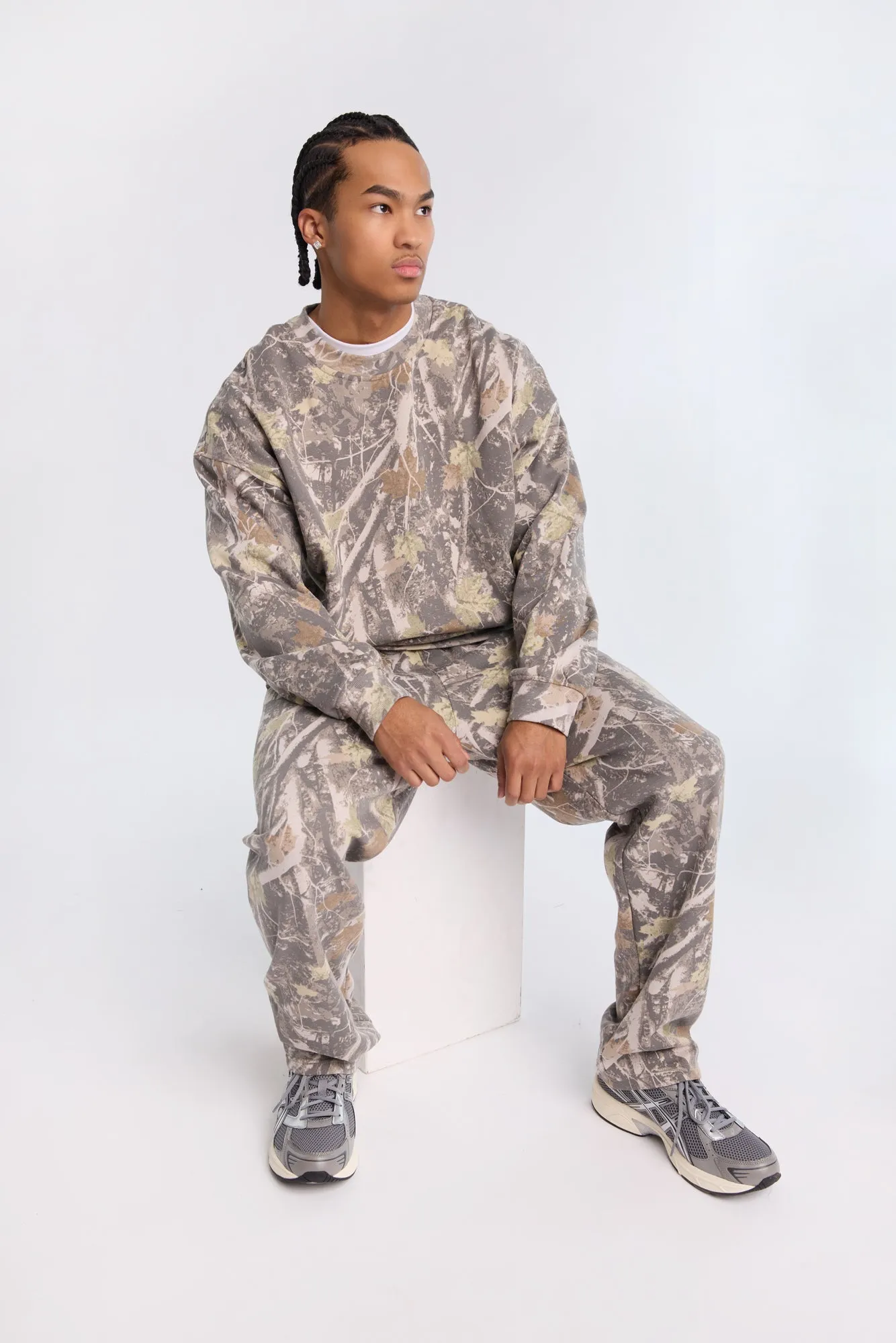 AERO Tree Camouflage Straight Leg Sweatpants sold by Bluenotes product image thumbnail 4