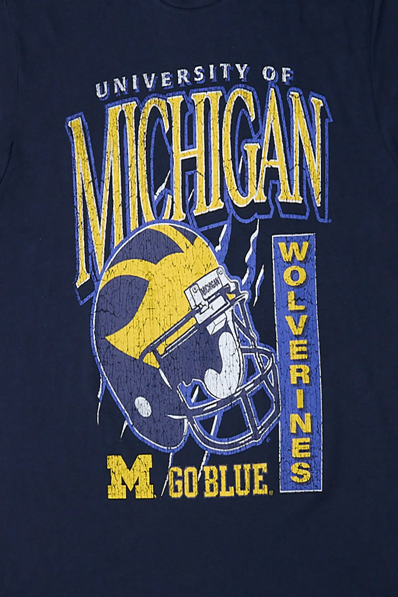 Michigan Wolverines Helmet Graphic Tee sold by Bluenotes product image thumbnail 2