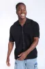Textured Sweater Knit Short Sleeve Shirt sold by Bluenotes