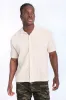 Textured Sweater Knit Short Sleeve Shirt sold by Bluenotes