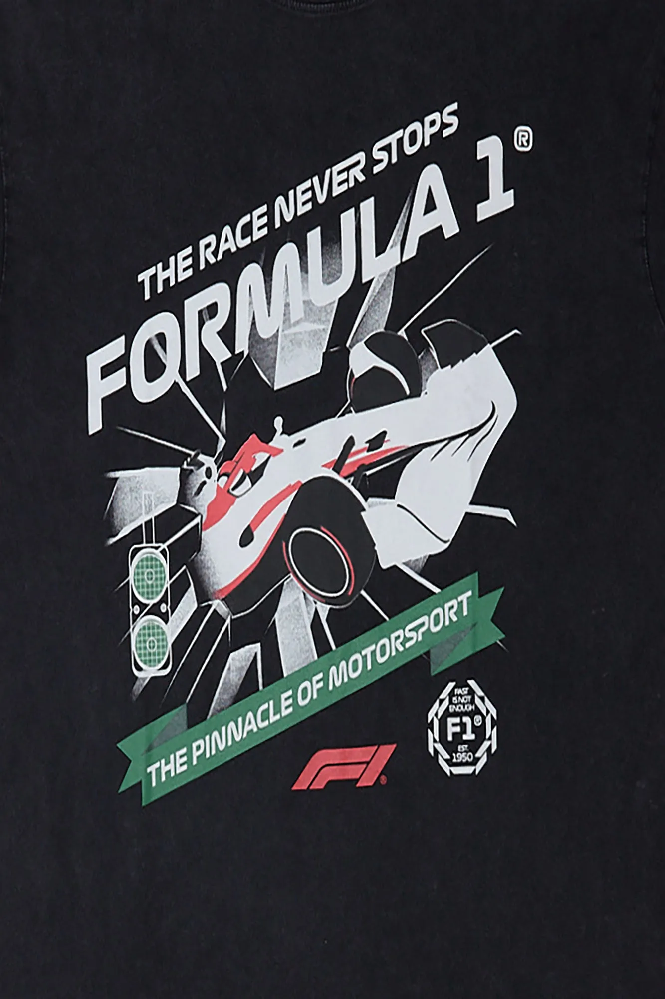 Formula 1 The Race Never Stops Graphic Tee sold by Bluenotes product image thumbnail 2