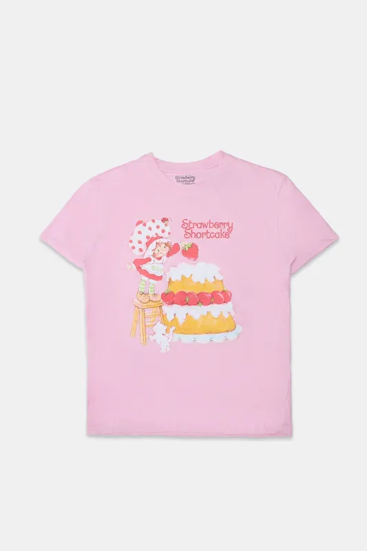 Strawberry Shortcake Graphic Boyfriend Tee sold by Bluenotes
