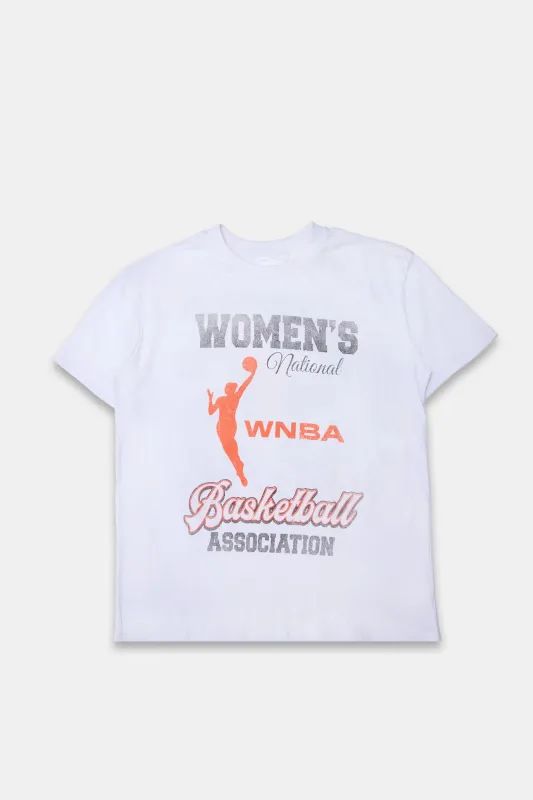 Women's National Basketball Association Graphic Boyfriend Tee sold by Bluenotes