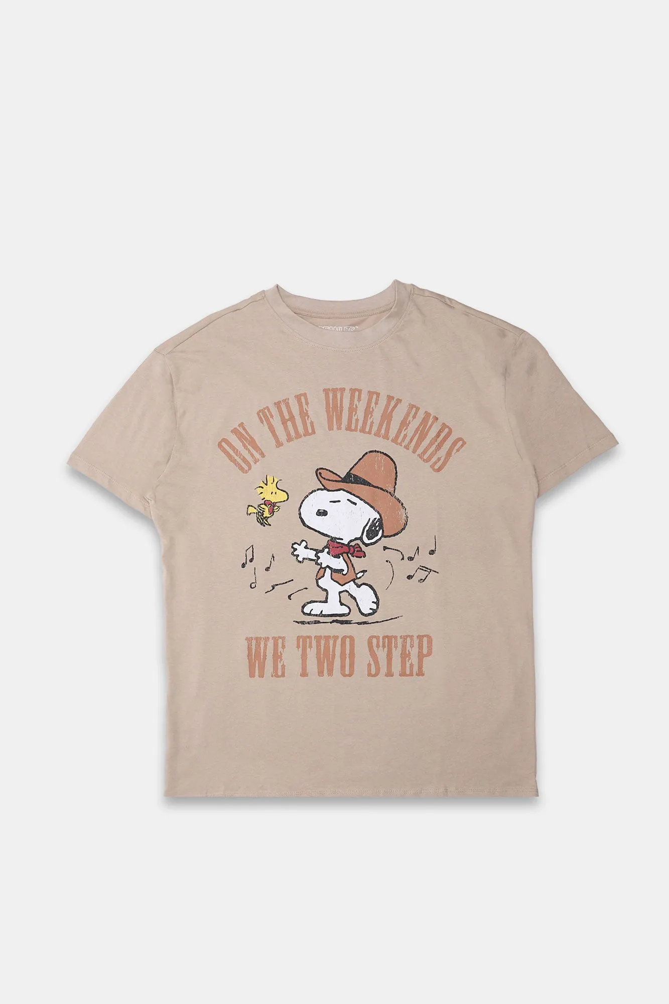 Peanuts Two Steps Graphic Boyfriend Tee sold by Bluenotes