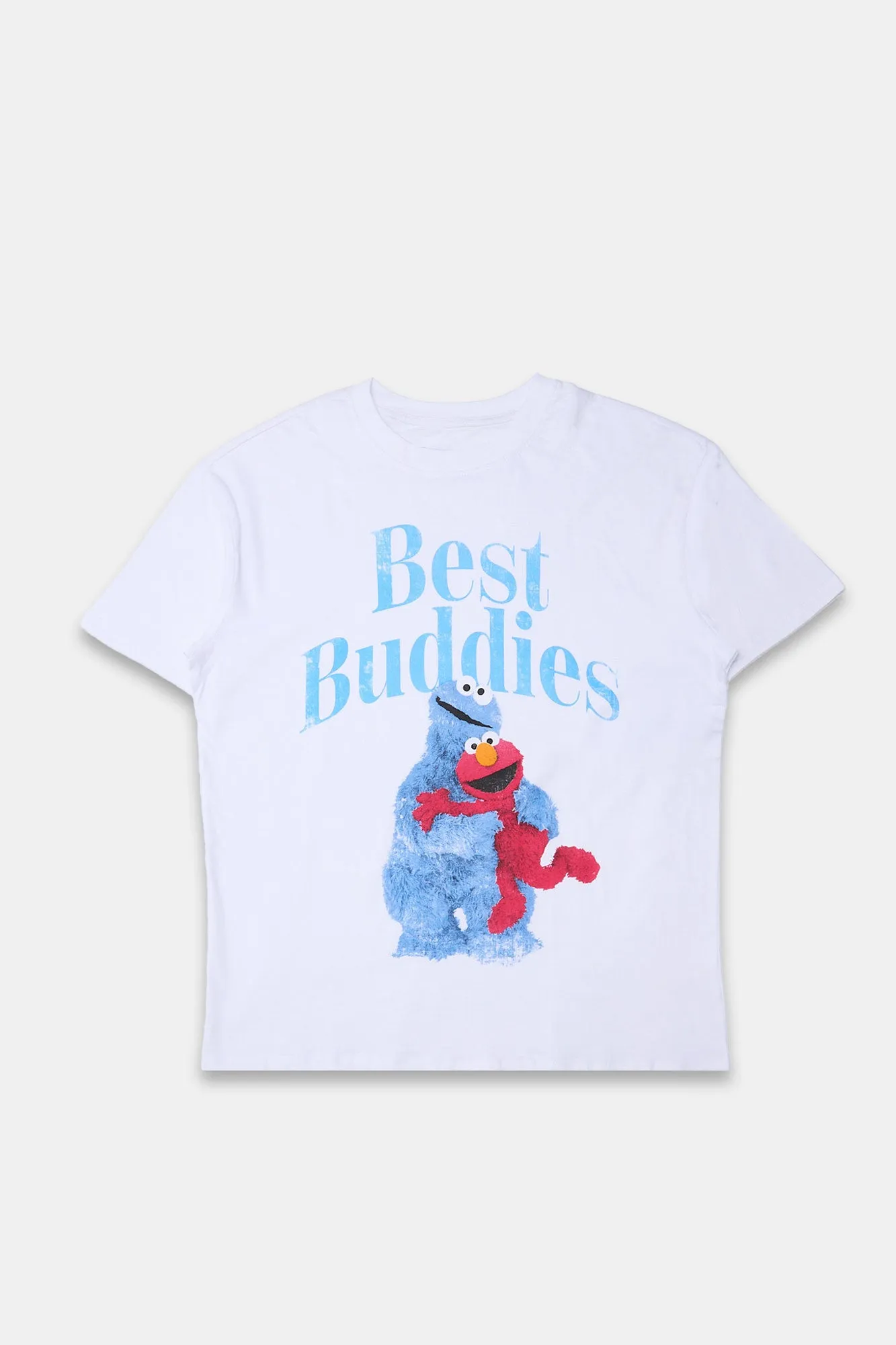 Sesame Street Best Buddies Graphic Boyfriend Tee sold by Bluenotes