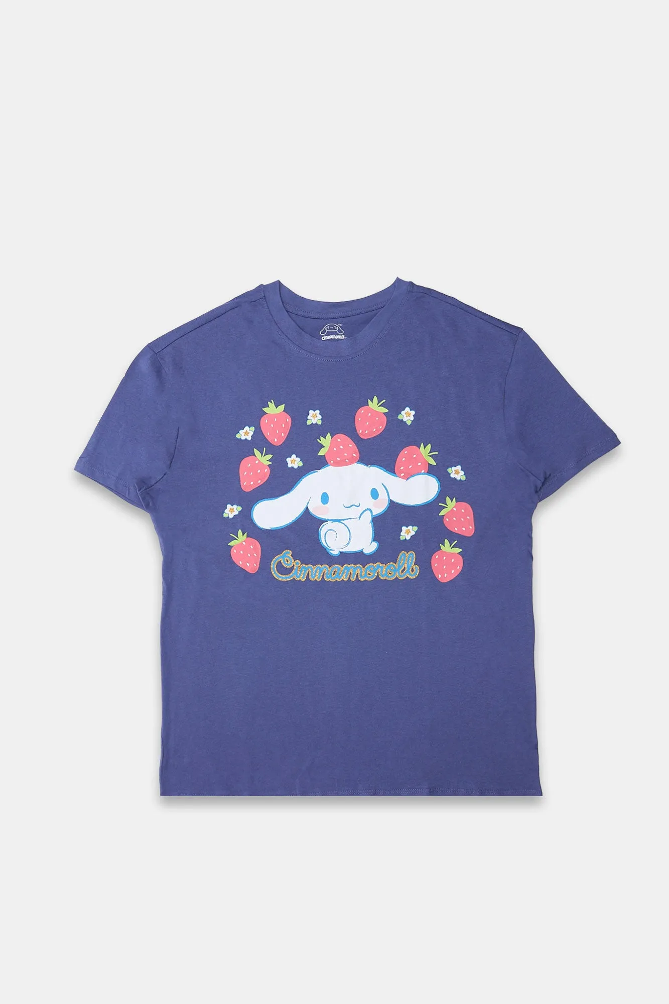 Cinnamoroll Strawberry Graphic Boyfriend Tee sold by Bluenotes