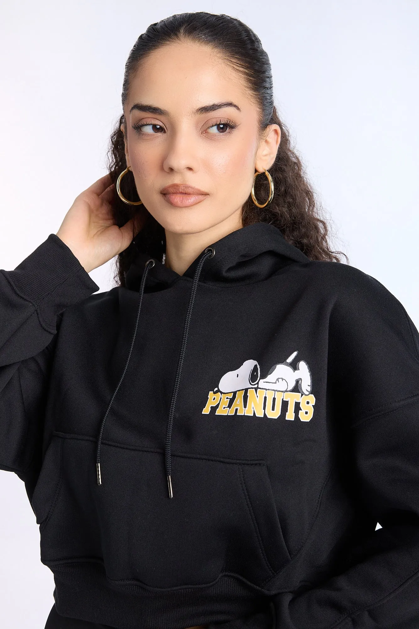 Peanuts 50 Graphic Cropped Hoodie sold by Bluenotes product image thumbnail 2