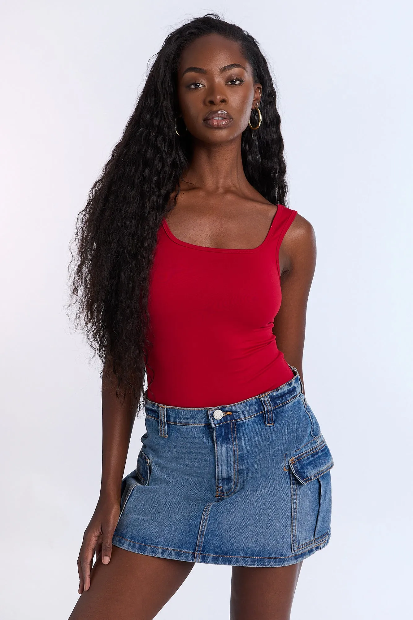 Short Sleeve Square Neck Bodysuit sold by Bluenotes