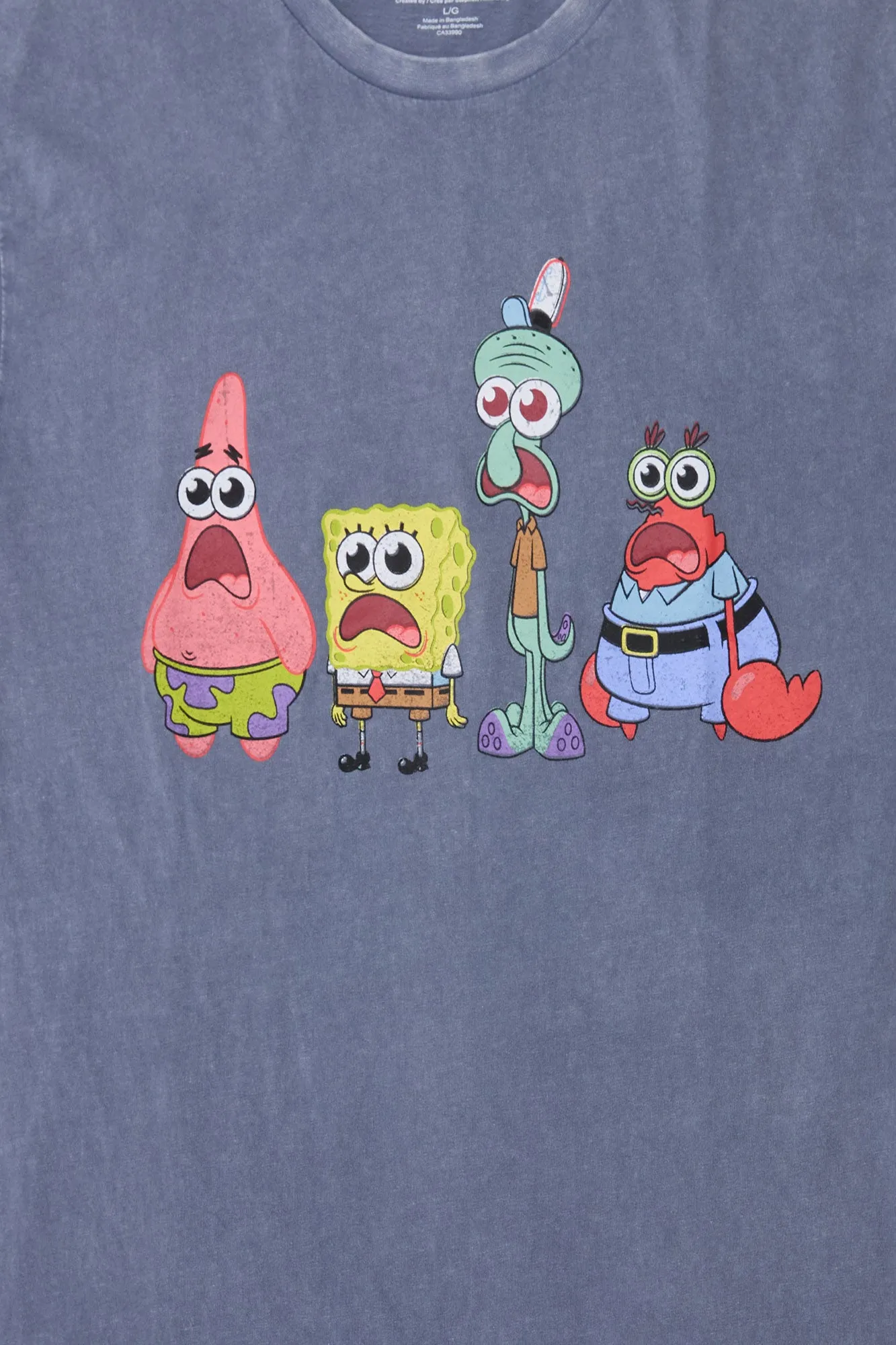 SpongeBob Gang Stone Wash Graphic Tee sold by Bluenotes product image thumbnail 2
