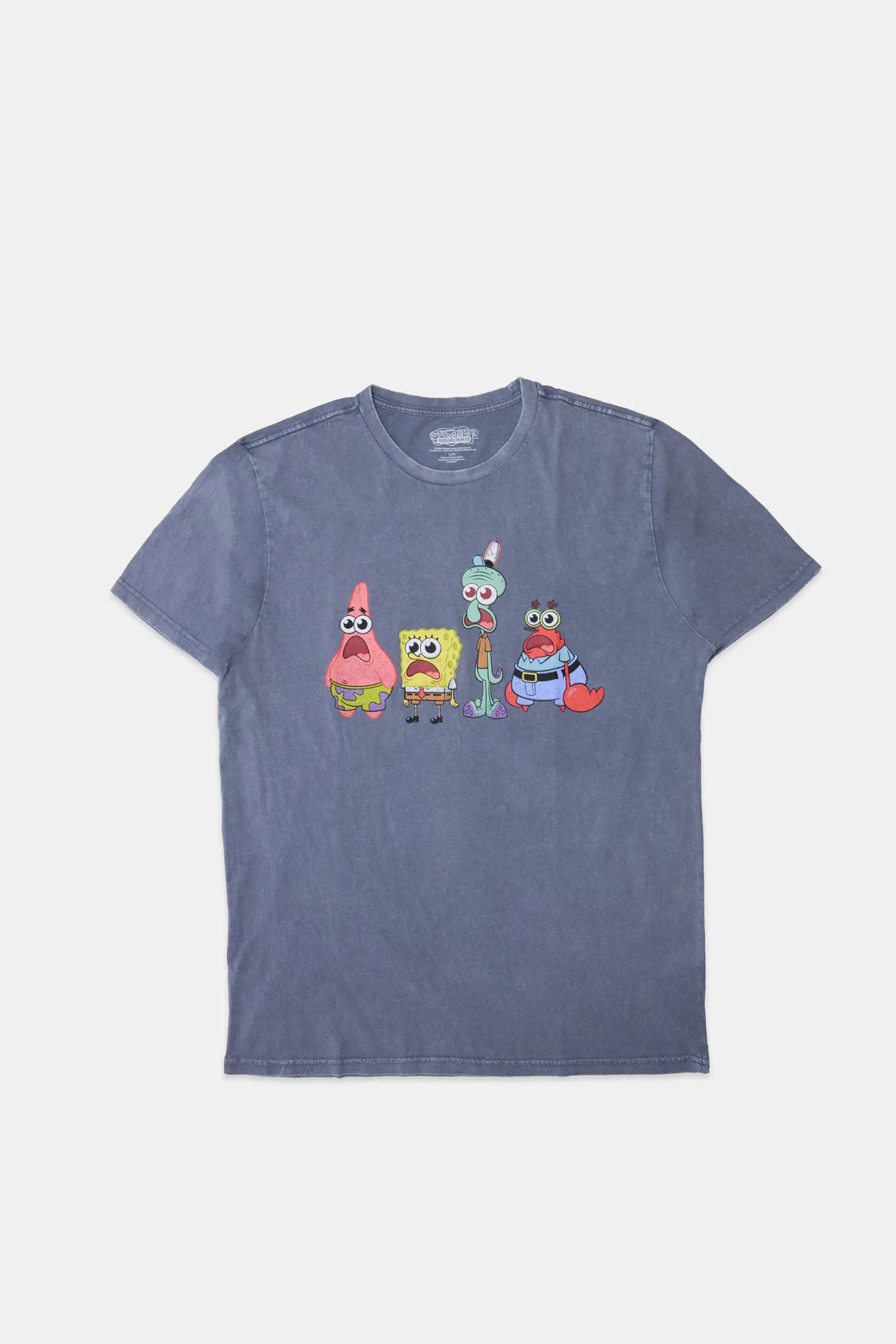 SpongeBob Gang Stone Wash Graphic Tee sold by Bluenotes