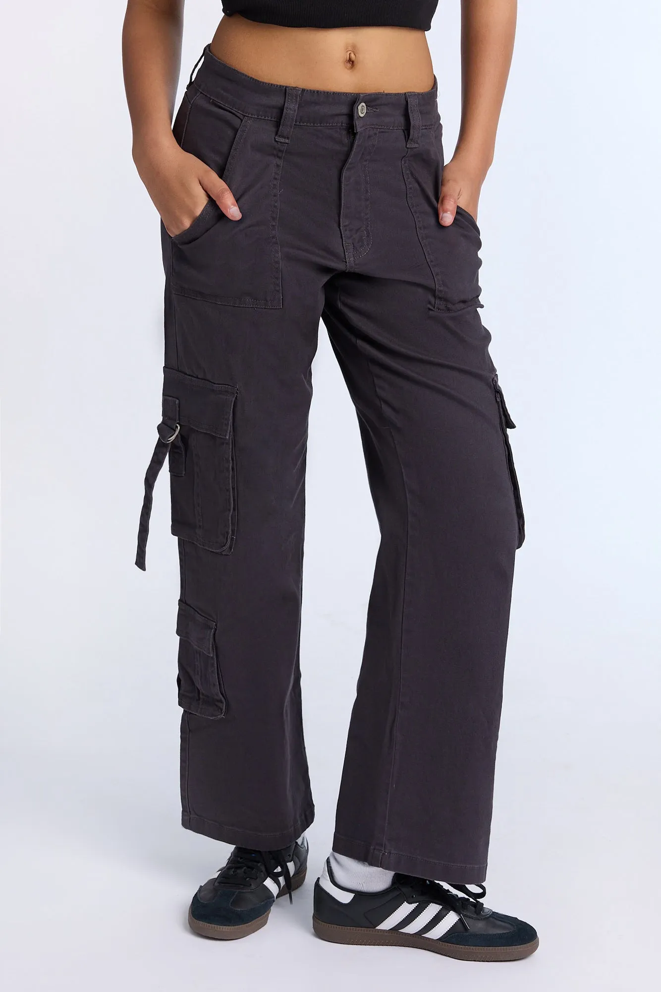 Super High Rise Twill D-Ring Cargo Pants sold by Bluenotes product image thumbnail 2