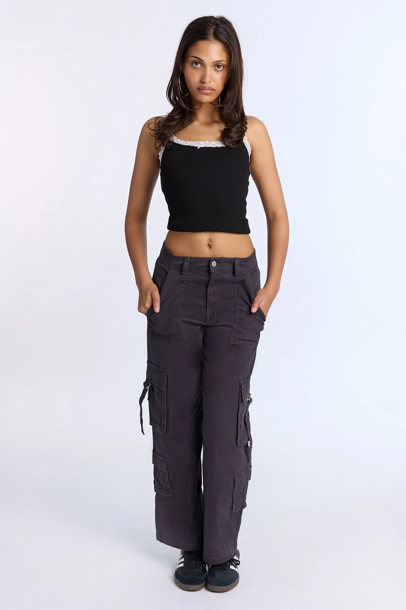 Super High Rise Twill D-Ring Cargo Pants sold by Bluenotes product image thumbnail 5