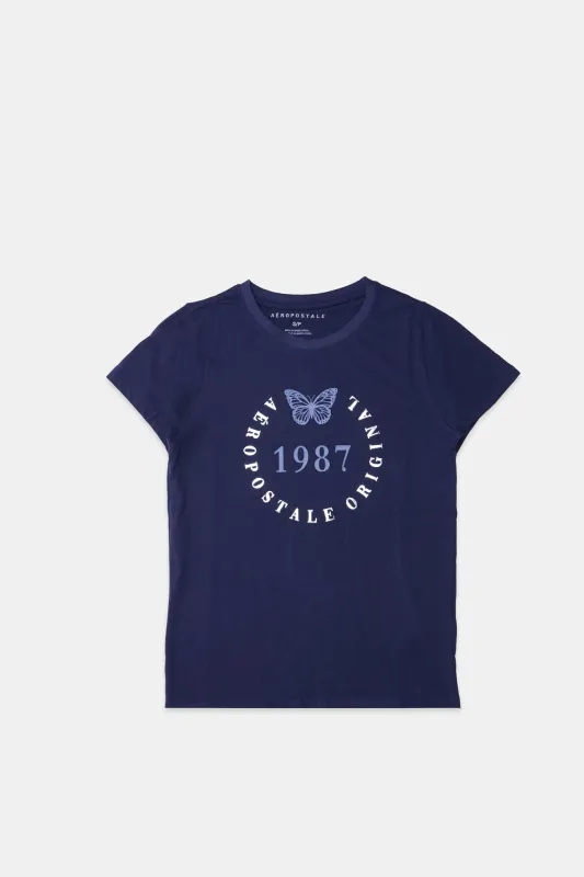 AERO 1987 Butterfly Graphic Classic Tee sold by Bluenotes