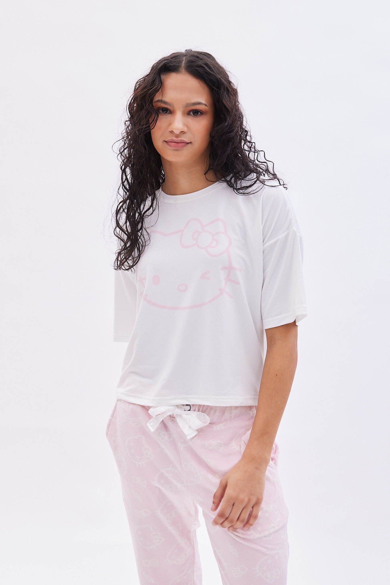 Hello Kitty Printed Velour Pajama Set sold by Bluenotes product image thumbnail 2