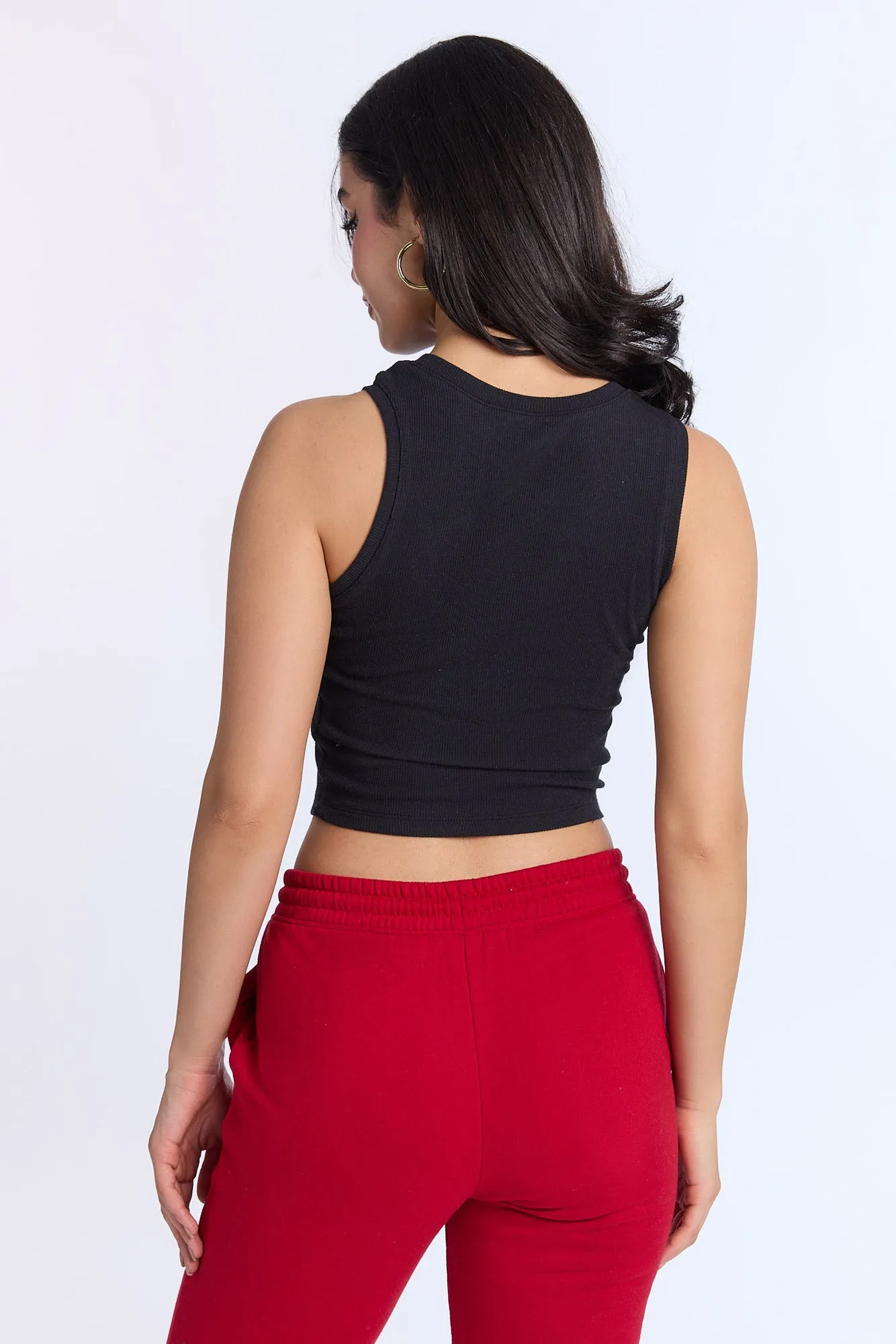 AERO Ribbed High Neck Tank Top sold by Bluenotes product image thumbnail 4