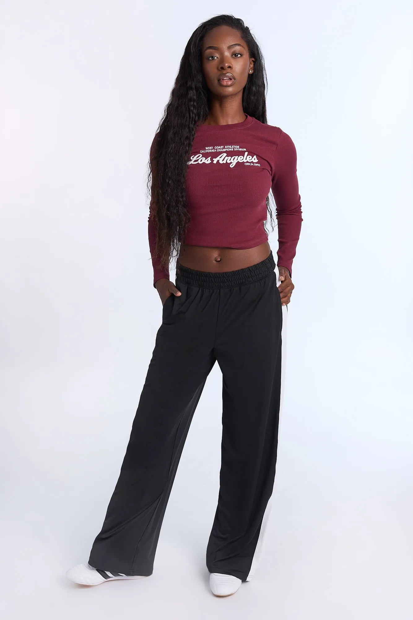 Tricot Wide Leg Track Pants sold by Bluenotes product image thumbnail 5