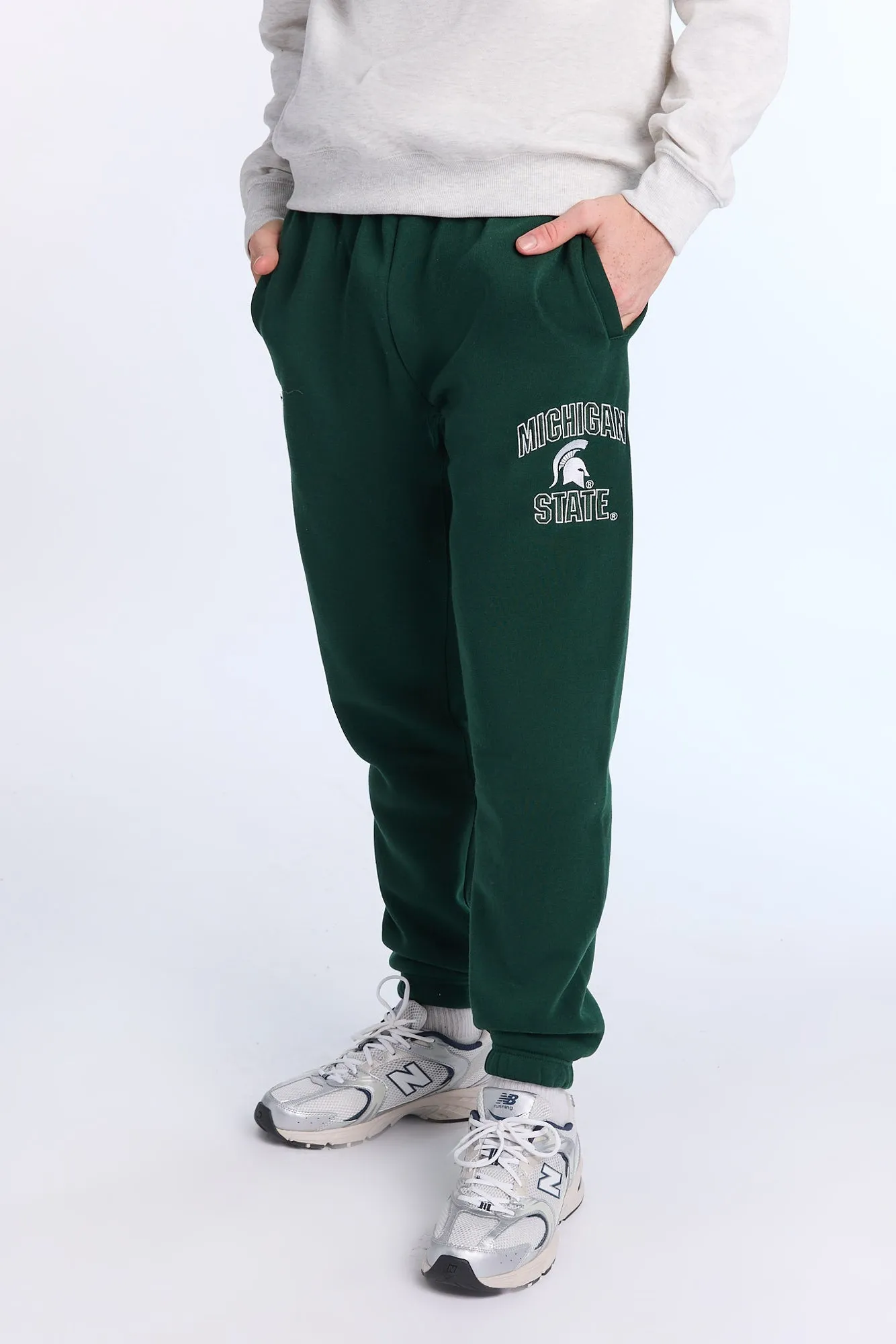Michigan State Embroidered Sweatpants sold by Bluenotes