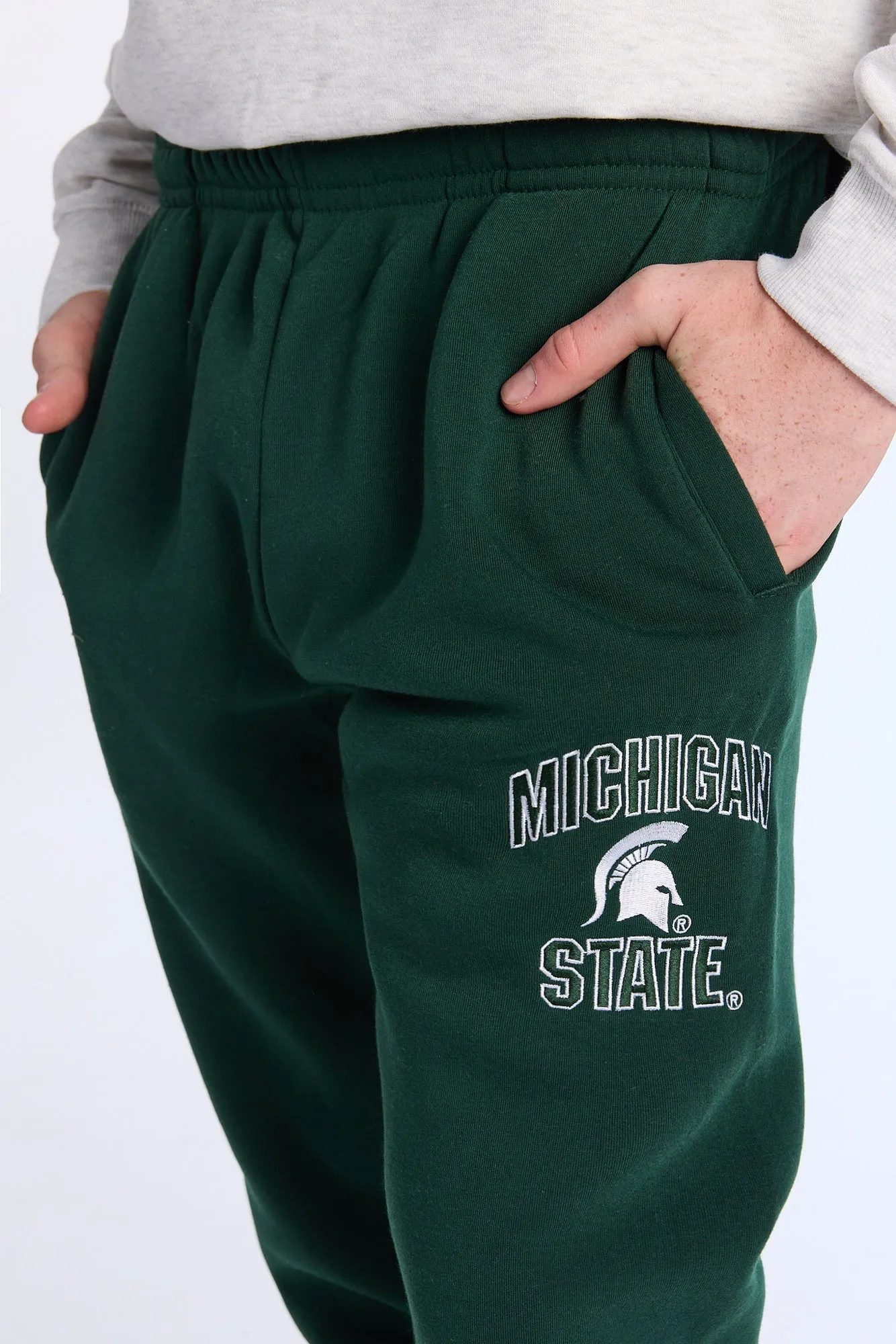 Michigan State Embroidered Sweatpants sold by Bluenotes product image thumbnail 2
