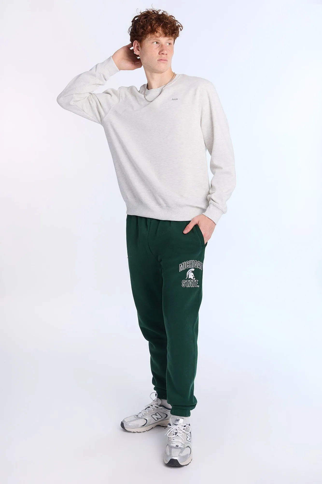 Michigan State Embroidered Sweatpants sold by Bluenotes product image thumbnail 4