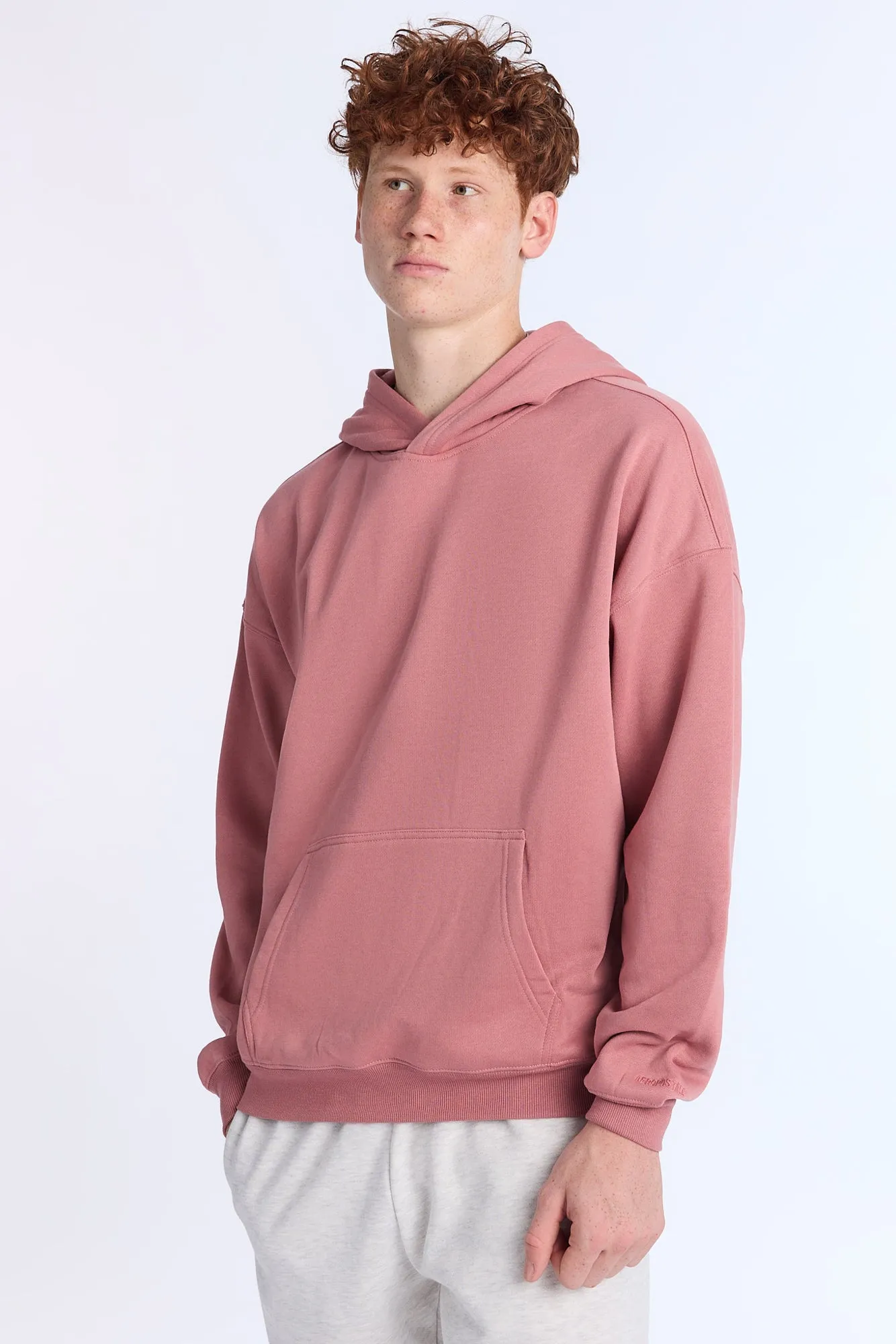 Aéropostale Embroidered Sleeve Boxy Hoodie sold by Bluenotes