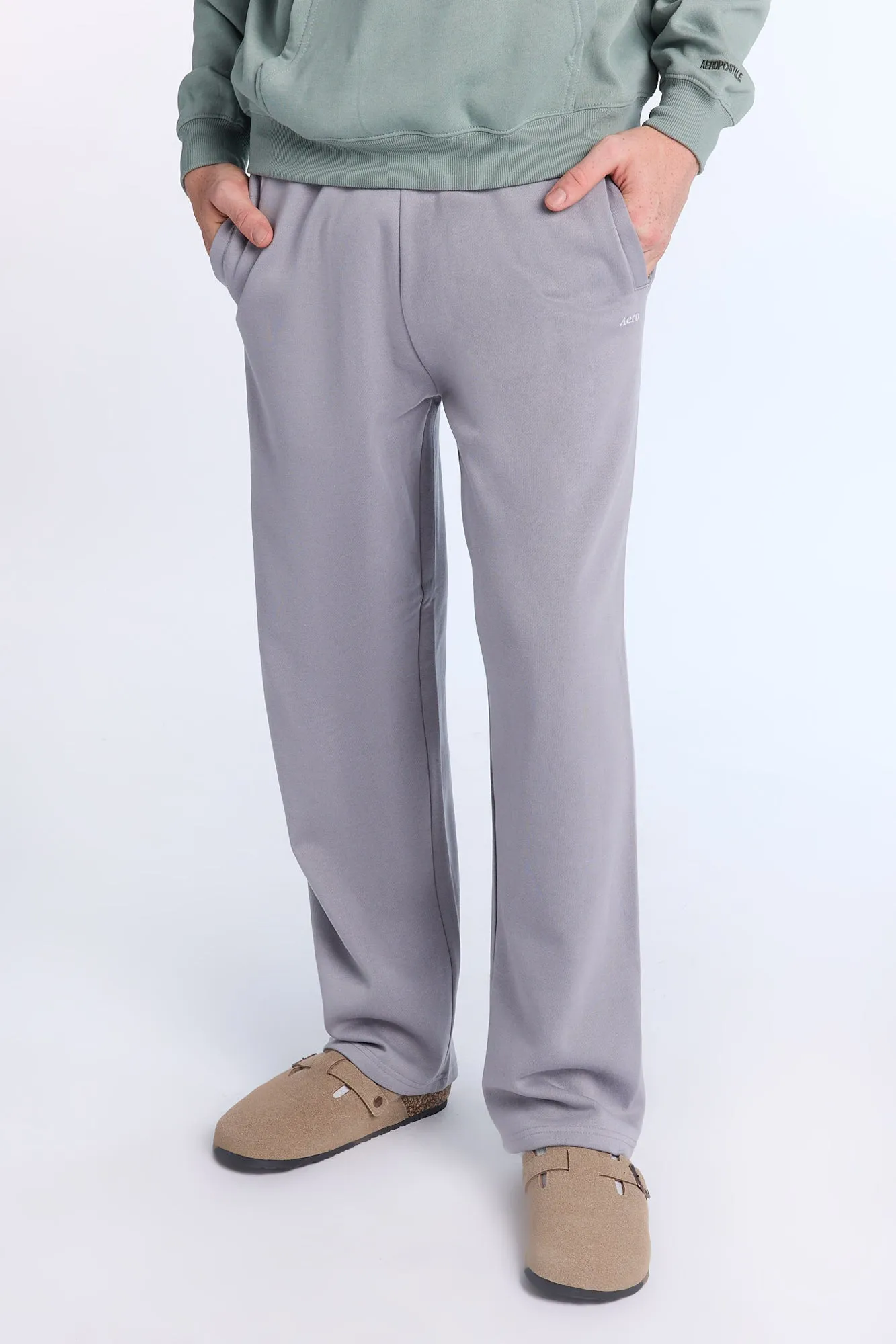 AERO Embroidered Straight Leg Sweatpants sold by Bluenotes
