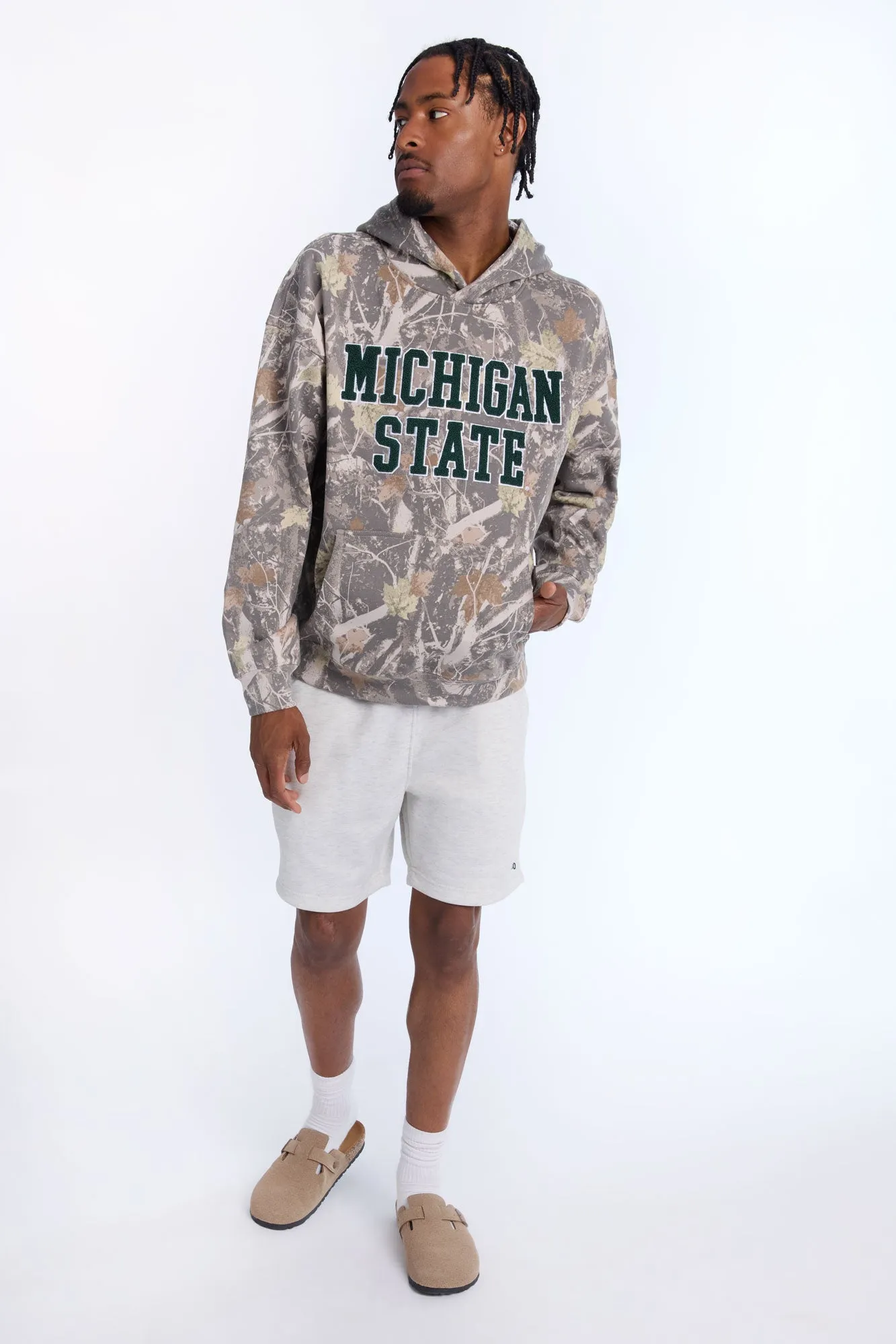 Michigan State Graphic Tree Camouflage Hoodie sold by Bluenotes product image thumbnail 4