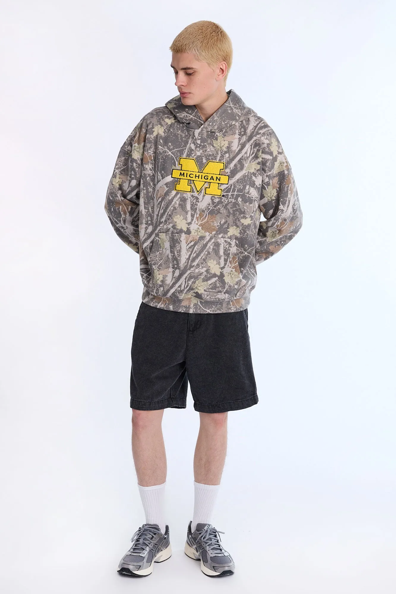 Michigan M Graphic Tree Camouflage Hoodie sold by Bluenotes product image thumbnail 4