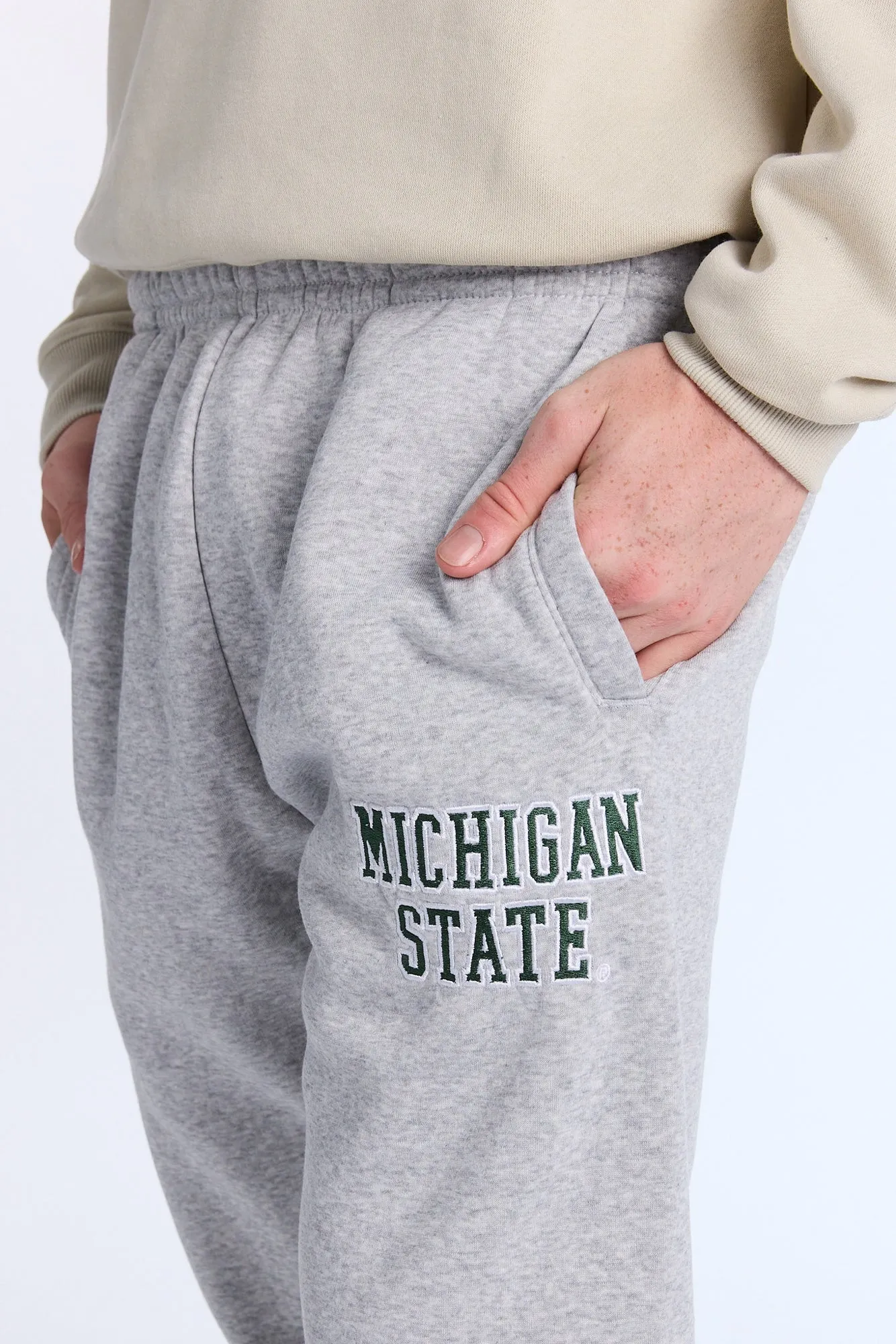 Michigan State Spartans Embroidered Sweatpants sold by Bluenotes product image thumbnail 3