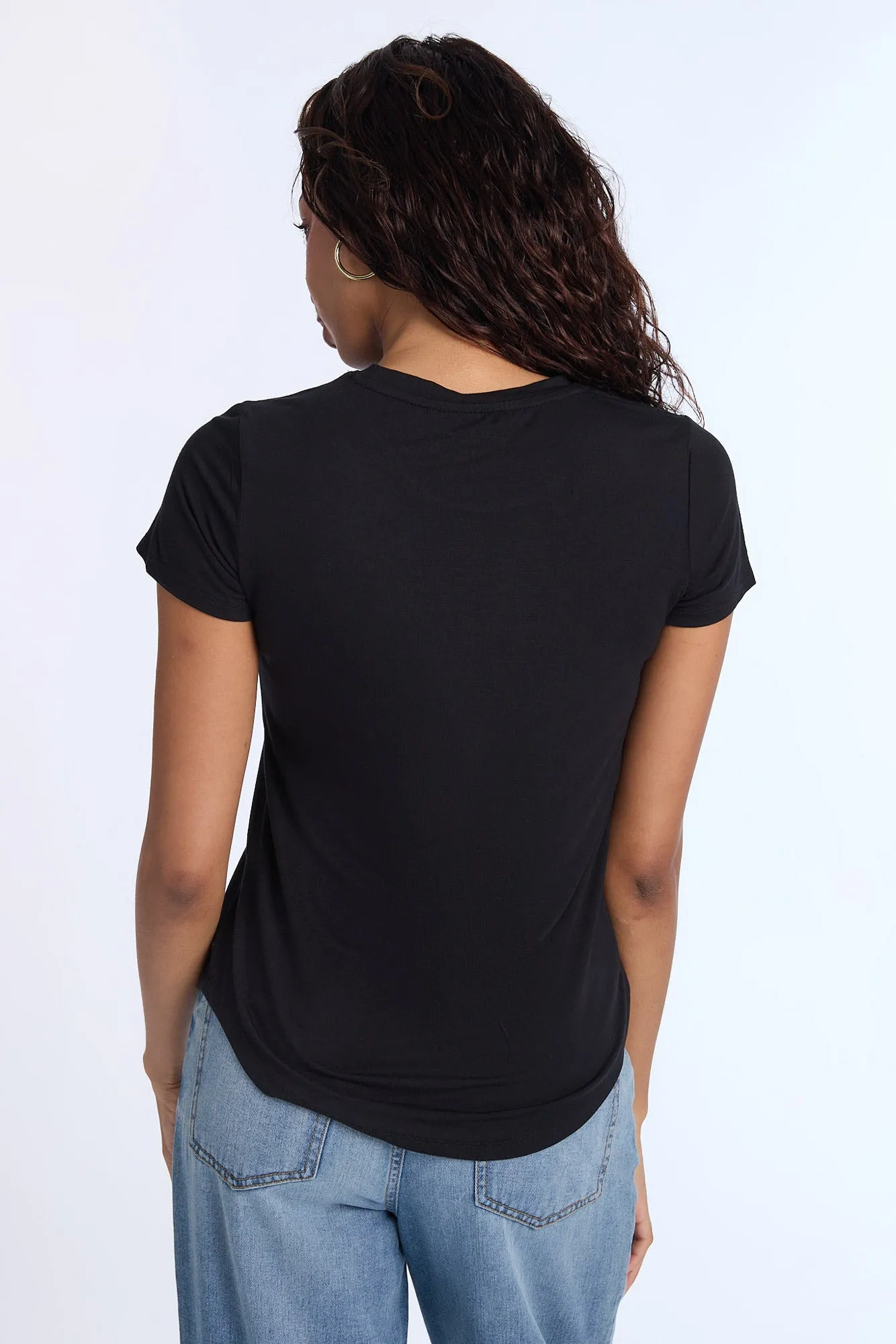 Short Sleeve Crew Neck Relaxed Tee sold by Bluenotes product image thumbnail 3