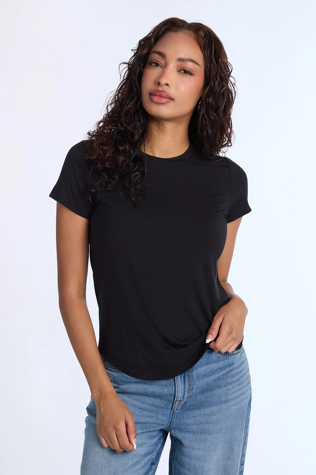Short Sleeve Crew Neck Relaxed Tee sold by Bluenotes