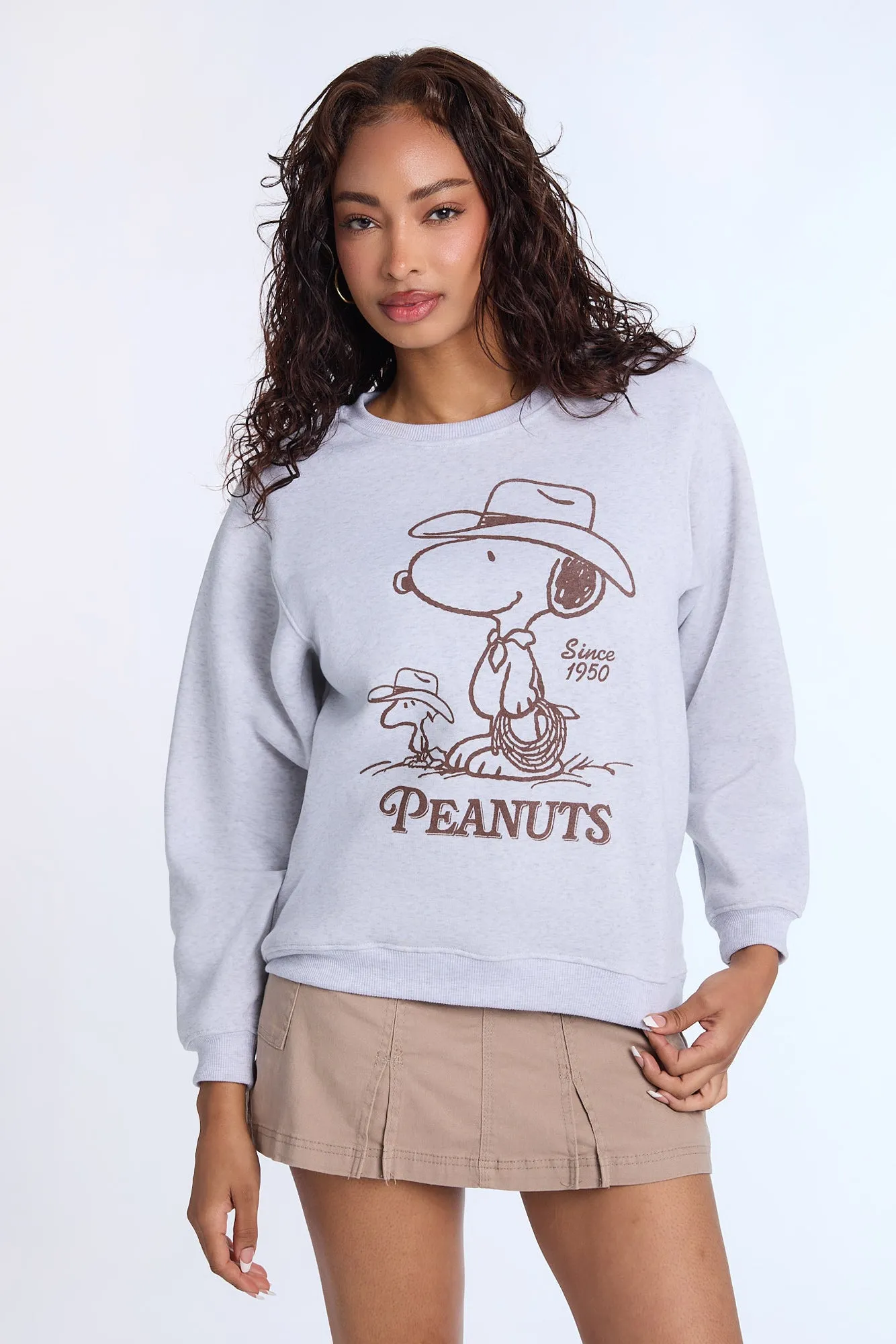 Peanuts 1950 Graphic Crew Neck Sweatshirt sold by Bluenotes