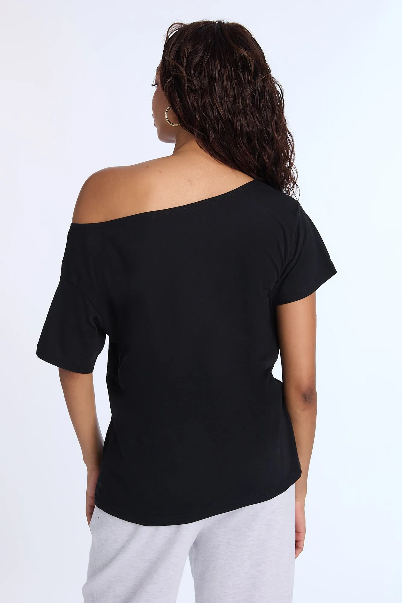 London Graphic Off-Shoulder Tee sold by Bluenotes product image thumbnail 3