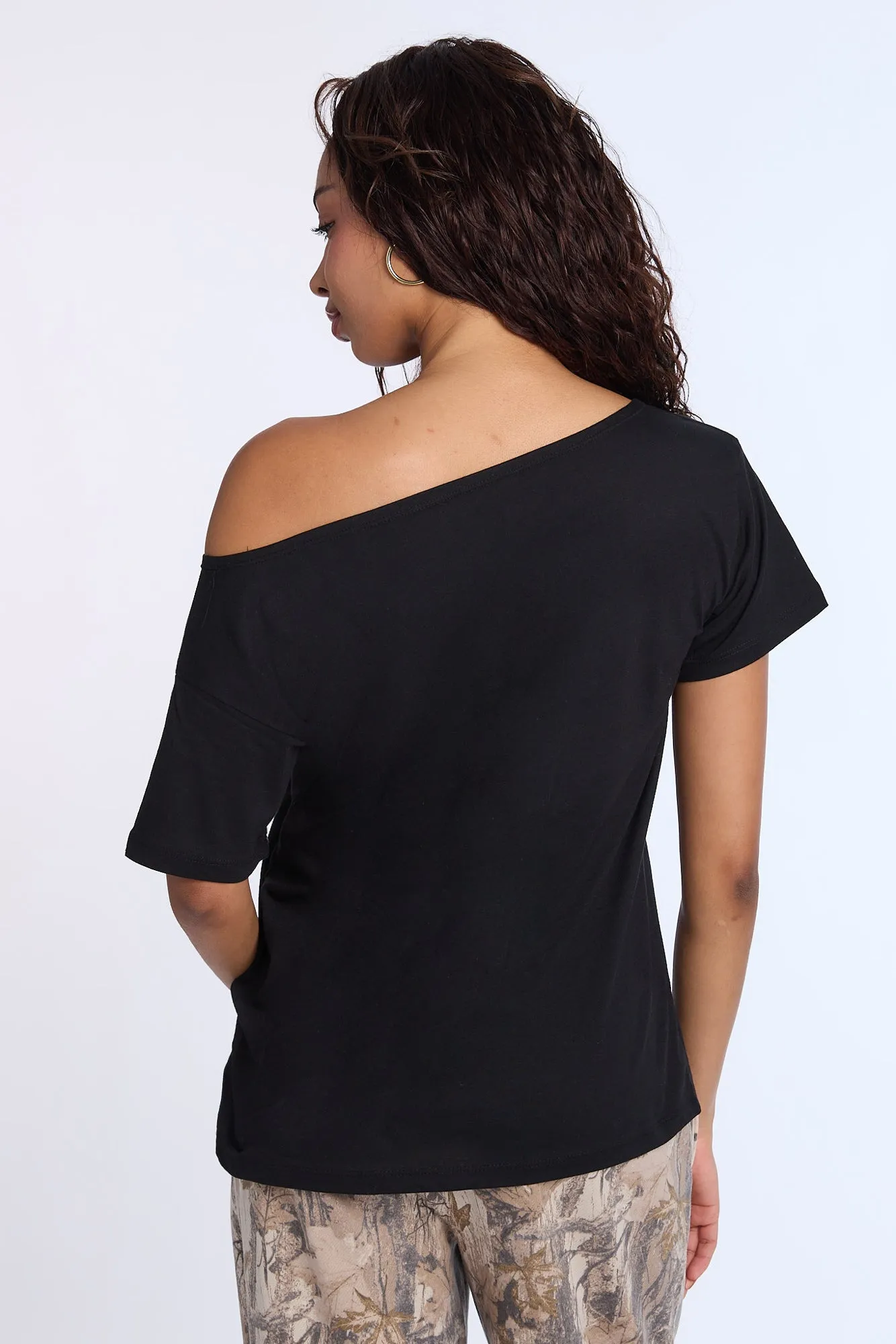 25 Graphic Off-Shoulder Tee sold by Bluenotes product image thumbnail 3