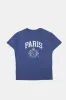 Paris Crest Puff Print Graphic Boyfriend Tee sold by Bluenotes