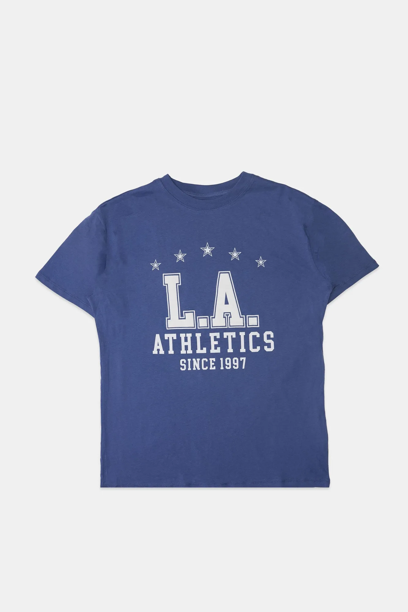 Los Angeles Athletics Puff Print Graphic Boyfriend Tee sold by Bluenotes