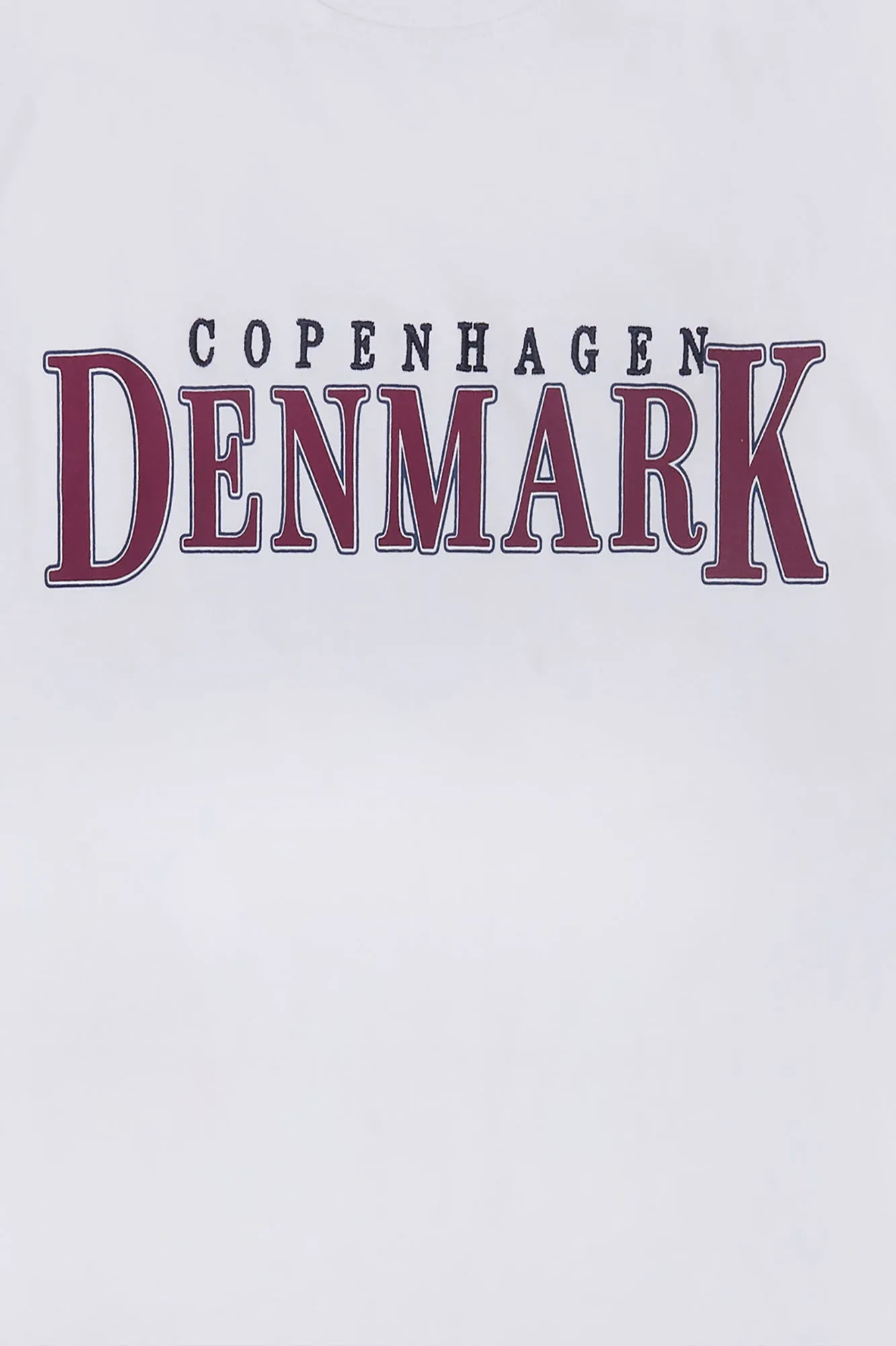 Denmark Embroidered Graphic Boyfriend Tee sold by Bluenotes product image thumbnail 2