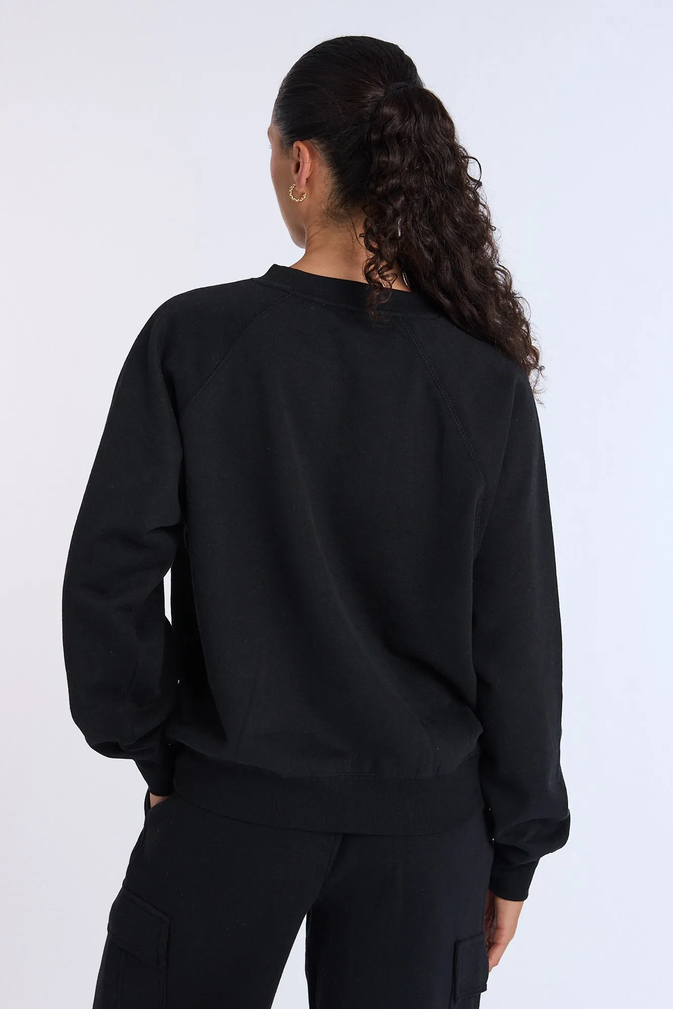 Graphic Raglan Sleeve Crew Neck Sweatshirt sold by Bluenotes product image thumbnail 3