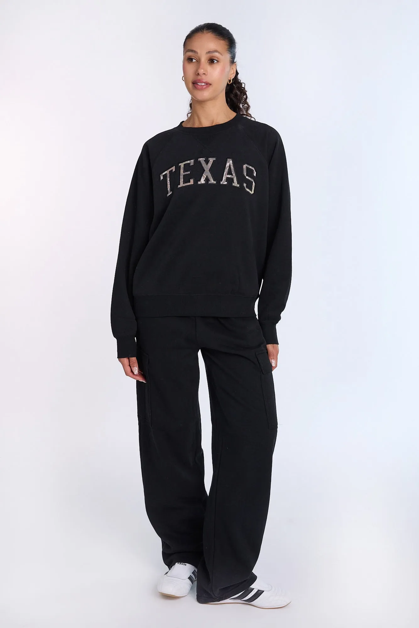 Graphic Raglan Sleeve Crew Neck Sweatshirt sold by Bluenotes product image thumbnail 4