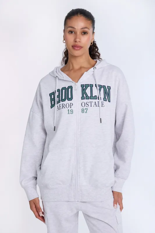 AERO Oversized Zip-Up Hoodie sold by Bluenotes