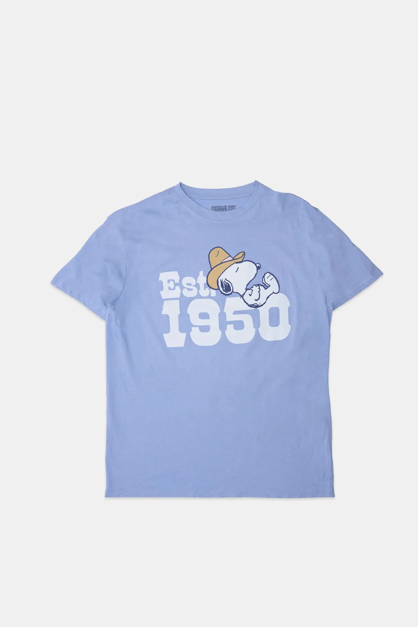 Peanuts Snoopy Est. 1950 Graphic Boyfriend Tee sold by Bluenotes