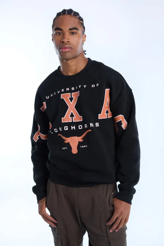 Texas University Longhorns Graphic Crew Neck Sweatshirt sold by Bluenotes