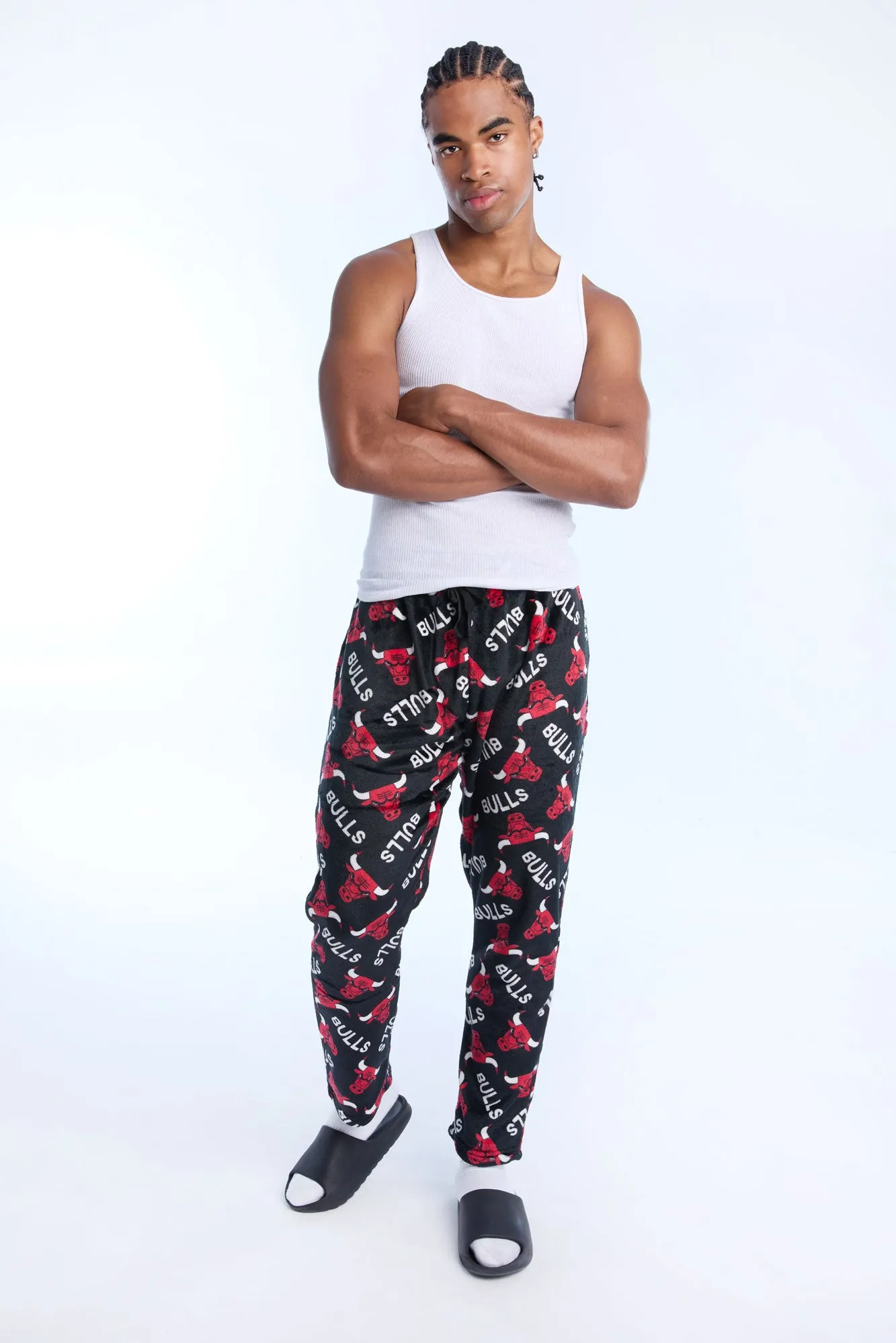 NBA Chicago Bulls Plush Pajama Pants sold by Bluenotes product image thumbnail 4