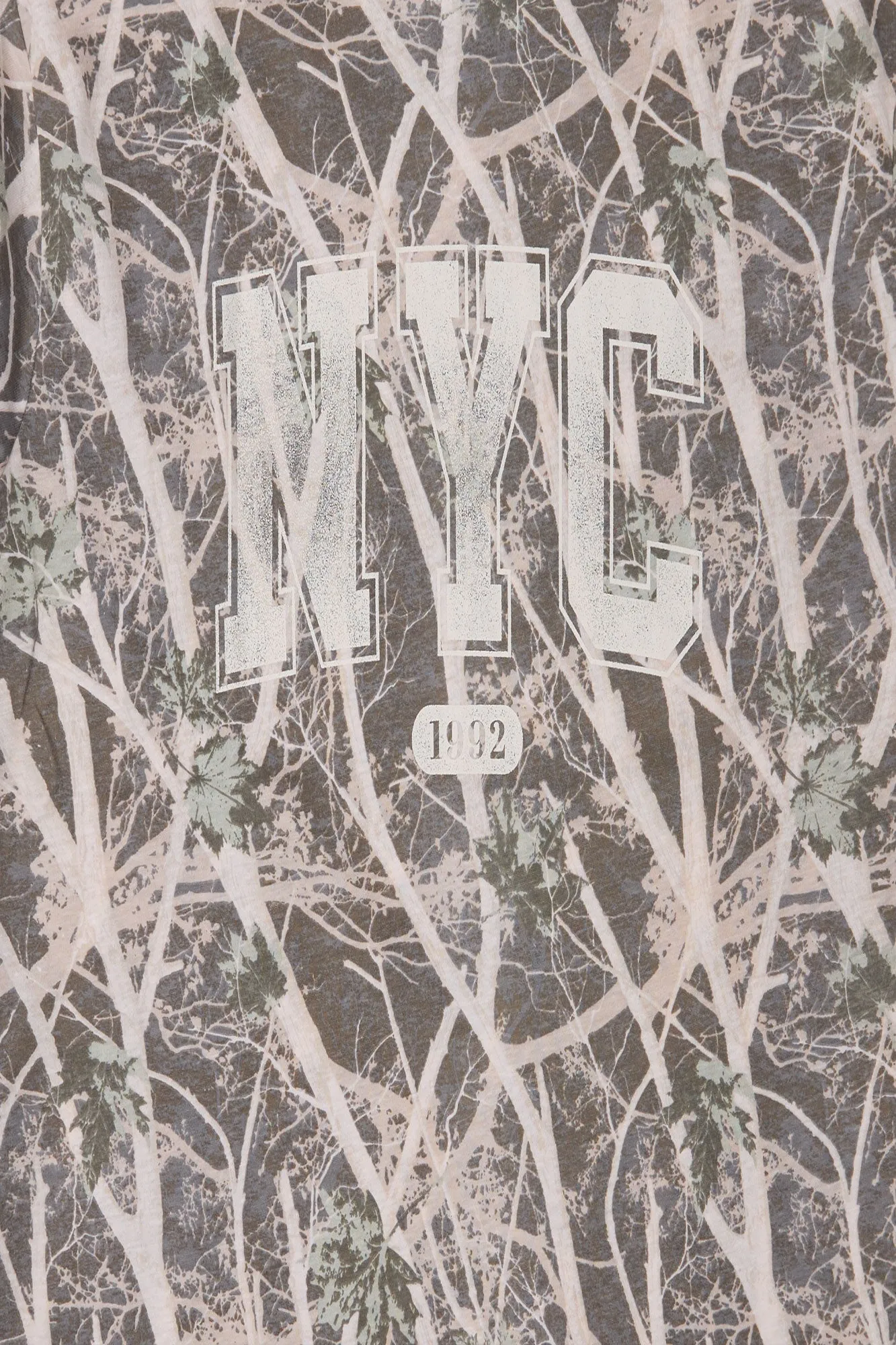 NYC Tree Camouflage Graphic Boyfriend Tee sold by Bluenotes product image thumbnail 2