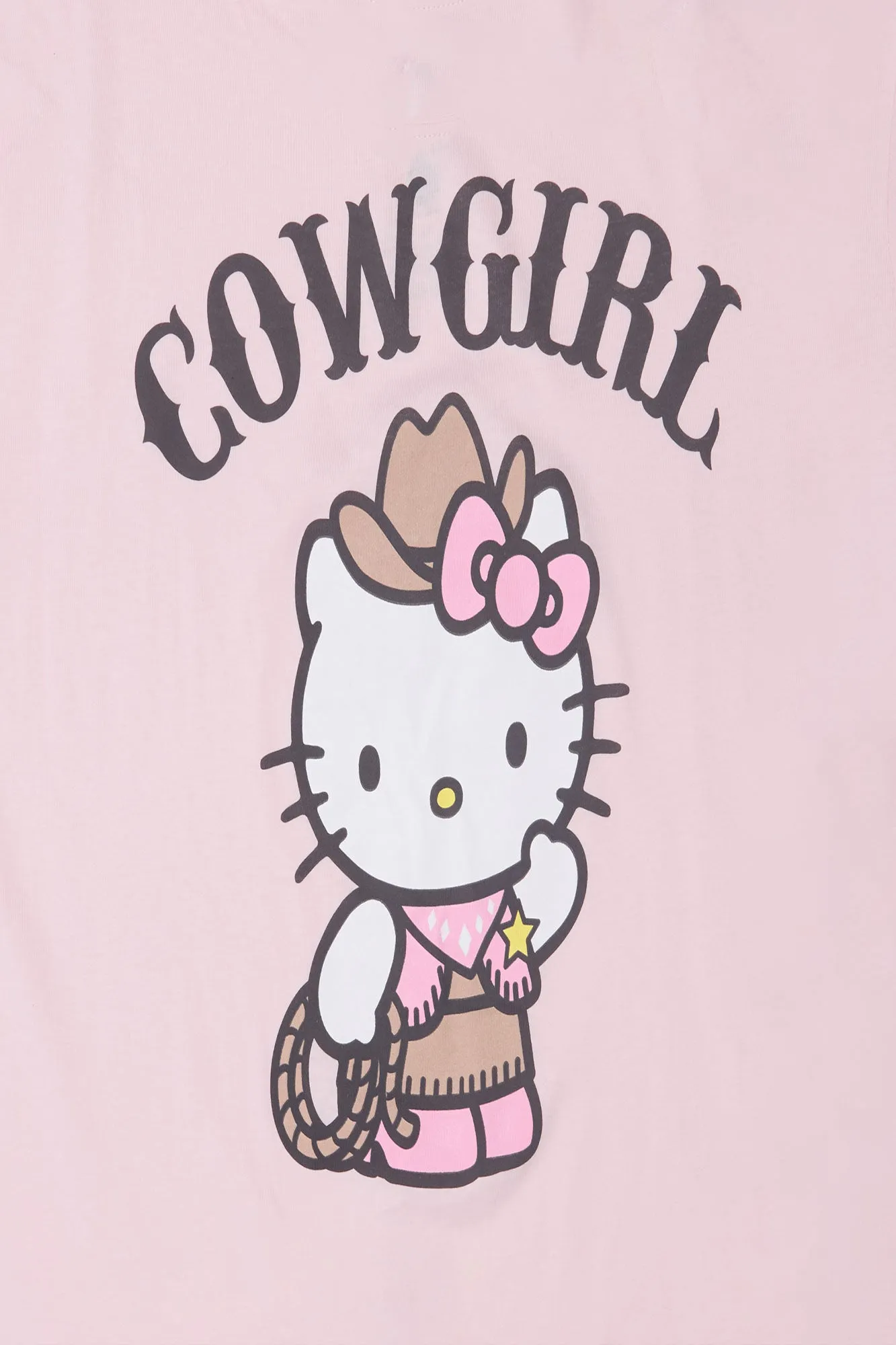 Hello Kitty Cowgirl Graphic Boyfriend Tee sold by Bluenotes product image thumbnail 2