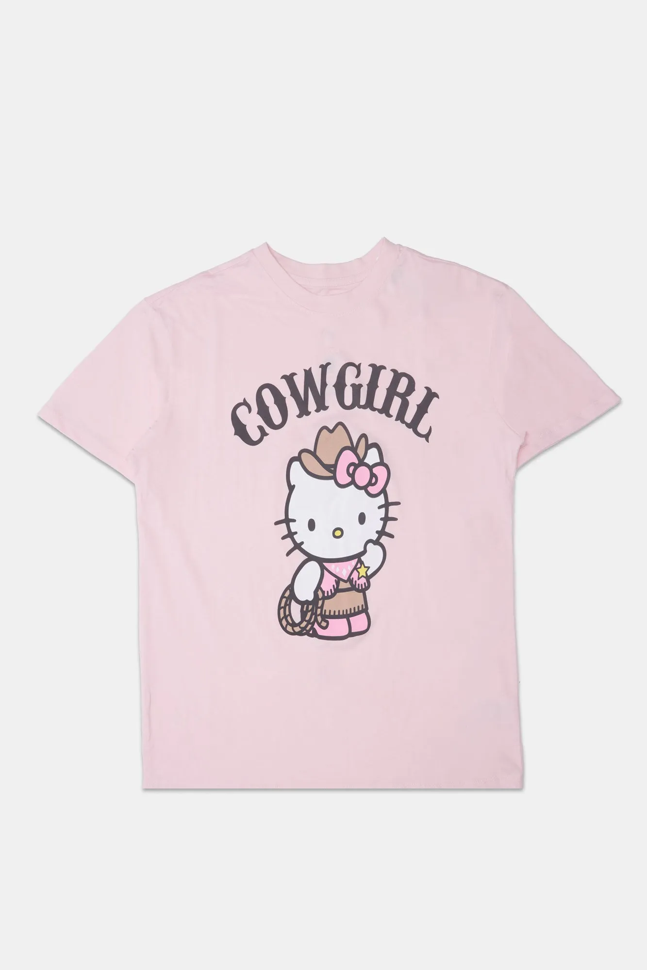 Hello Kitty Cowgirl Graphic Boyfriend Tee sold by Bluenotes
