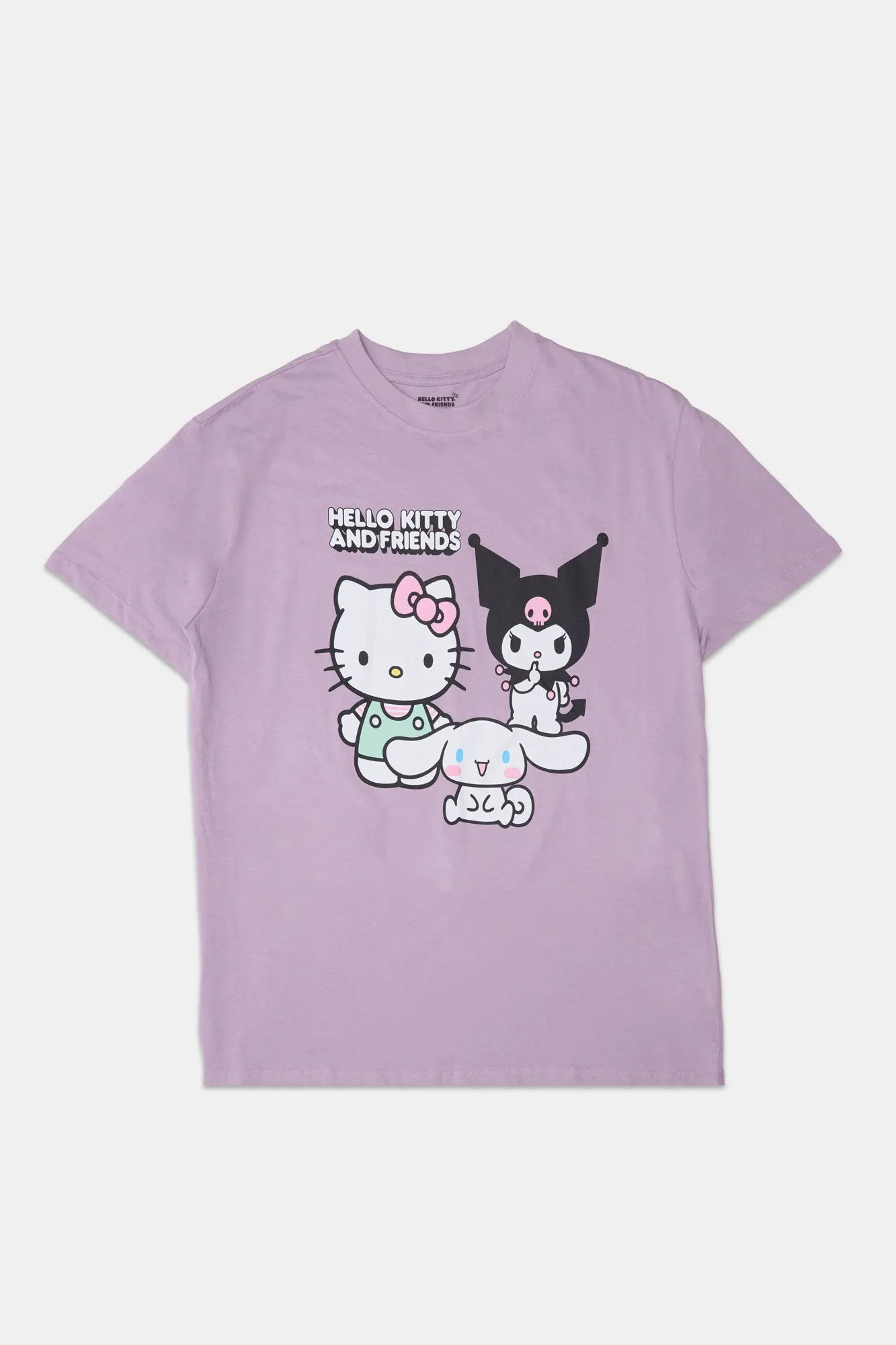 Hello Kitty Kuromi Cinnamoroll Graphic Boyfriend Tee sold by Bluenotes