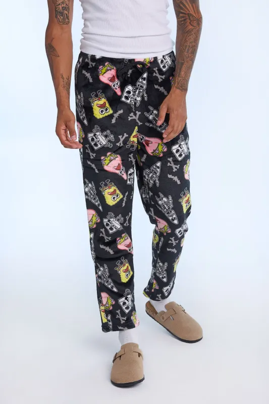 SpongeBob & Patrick Skeleton Plush Pajama Pants sold by Bluenotes