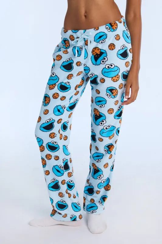Sesame Street Cookie Monster Plush Pajama Pants sold by Bluenotes